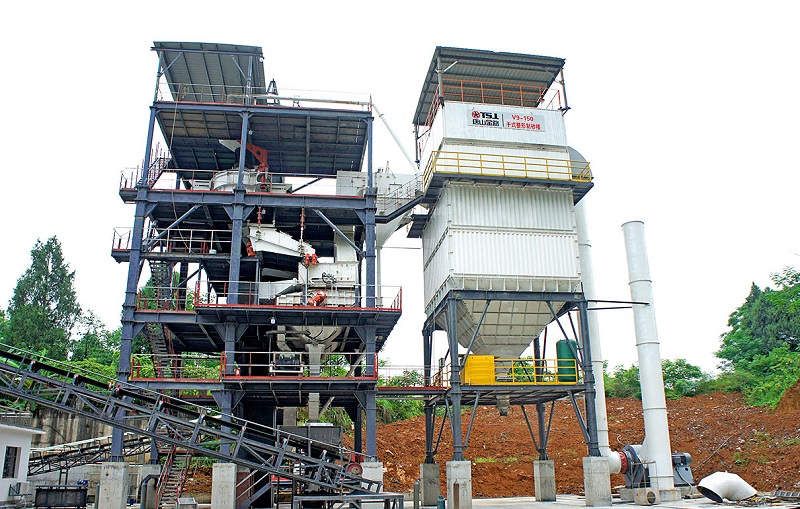 不怕天冷停工，上套干法制砂樓，全年可生產(chǎn)